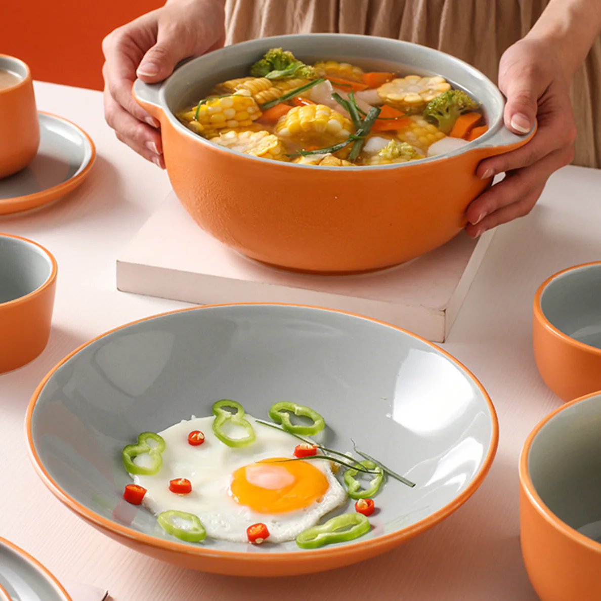 Zoella Pasta Plate Grey - Image 5